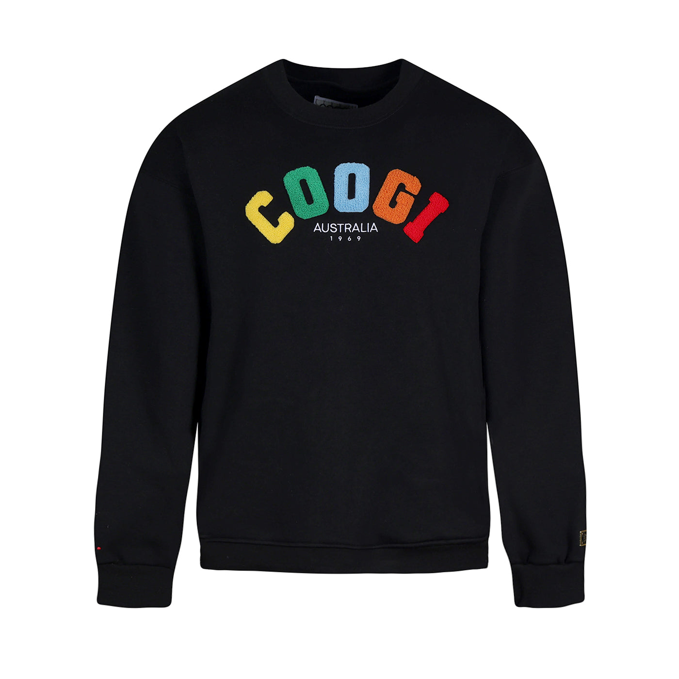New - COOGI - Block Logo Crew - Oversized - Black: COOGI Crown Reserve HeavyLuxe Fleece