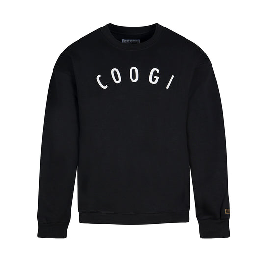 New - COOGI - Statement Crew - Oversized - Black: COOGI Crown Reserve HeavyLuxe Fleece
