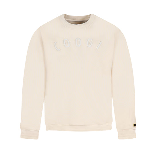 New - COOGI - Statement Crew - Oversized - Bone: COOGI Crown Reserve HeavyLuxe Fleece