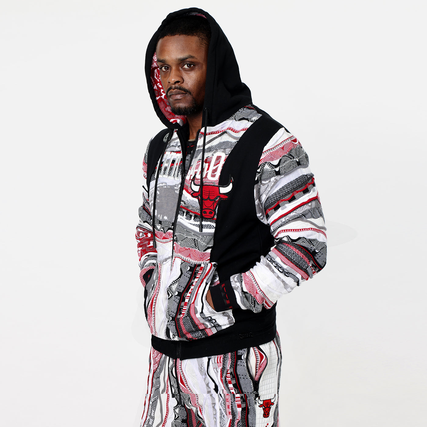 New - COOGI X NBA X Protege - Chicago Bulls Full Zip Hoody