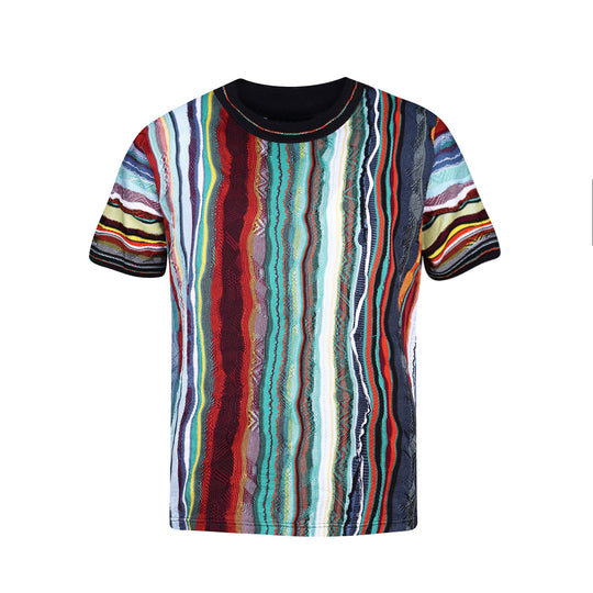 New- COOGI Light Weight Sweater Knit Tee in Jade Black