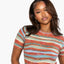 New - COOGI Women's Light Weight Short Sleeve Sweater Knit Top - Multi-Color