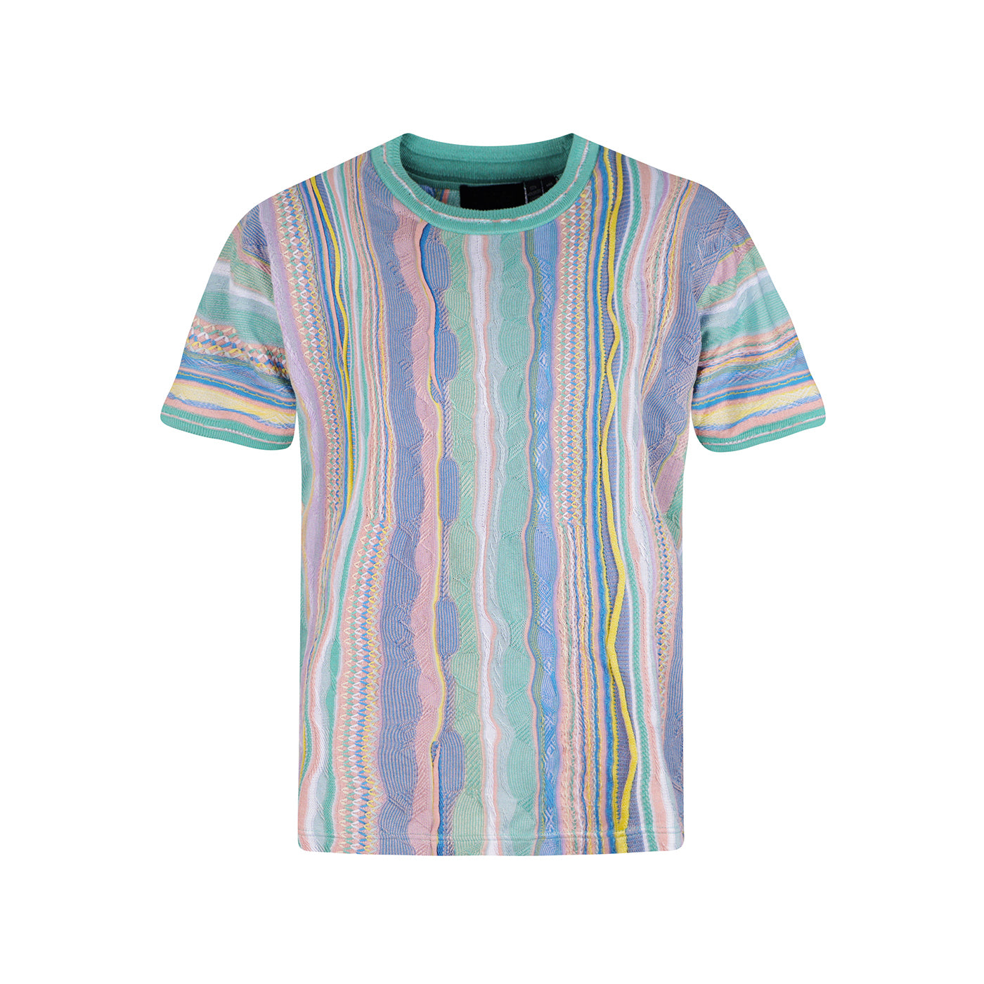 New - COOGI Light Weight Sweater Knit Tee in Pink and Yellow