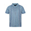 New - COOG Light Weight Sweater Knit Polo - Blue Base