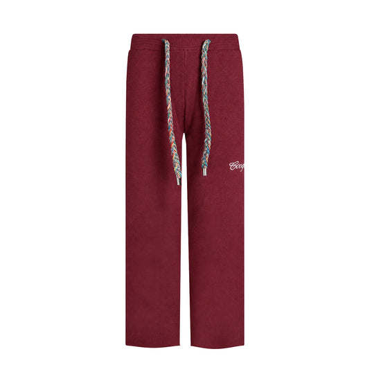 Introducing - COOGI Heavy Weight Fashion Knit Pants- Red