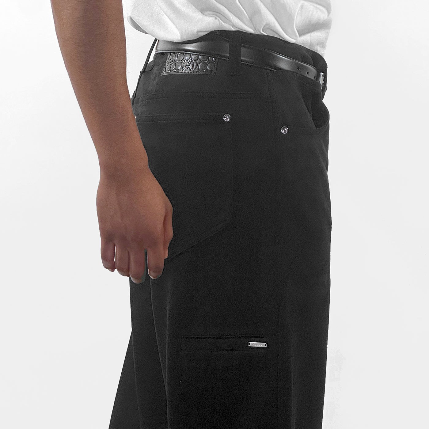 New - COOGI Faux Suede Wide Leg Pants