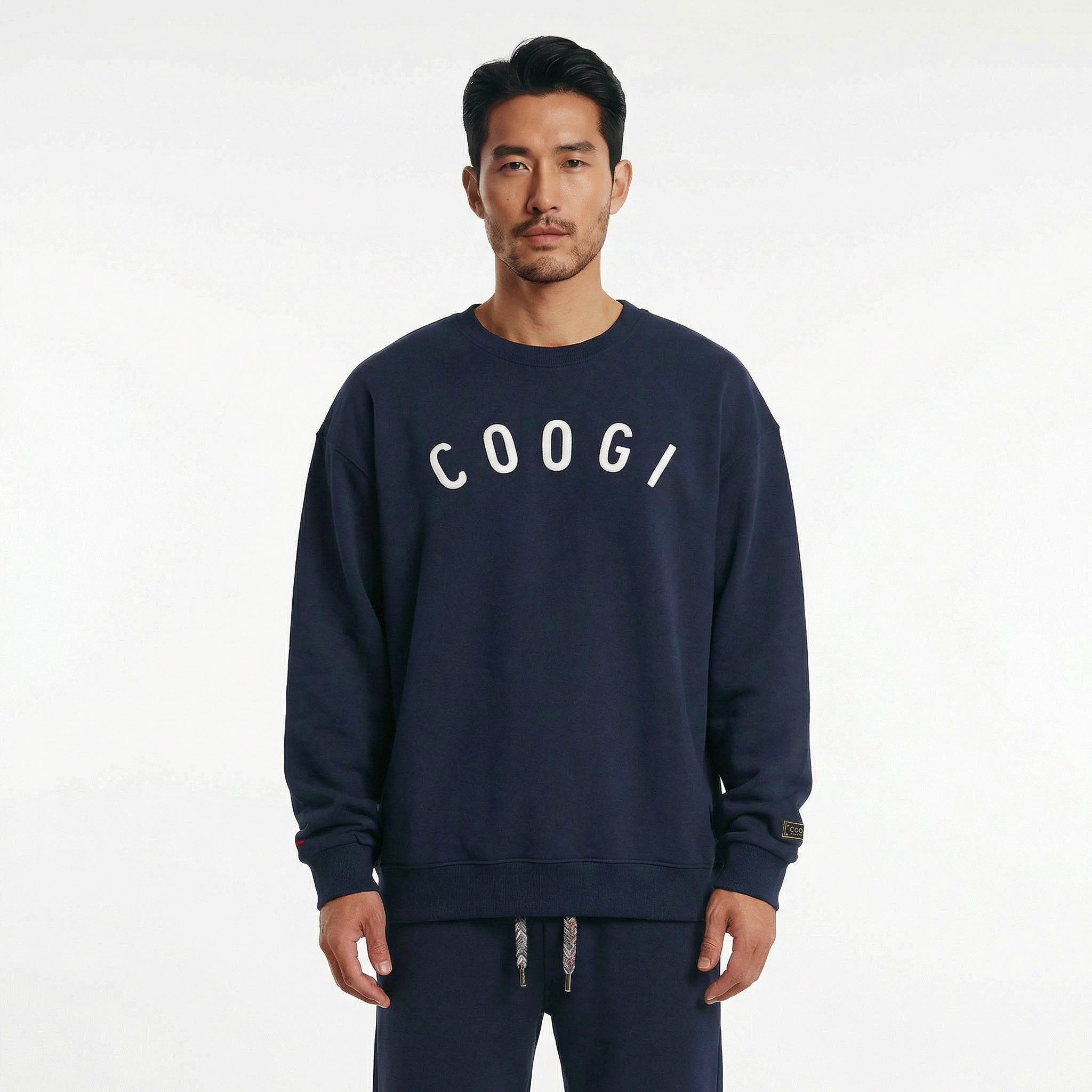 New - COOGI - Statement Crew - Oversized - Navy: COOGI Crown Reserve HeavyLuxe Fleece