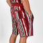 New - COOGI Red-Black Sweater Knit Basketball Shorts