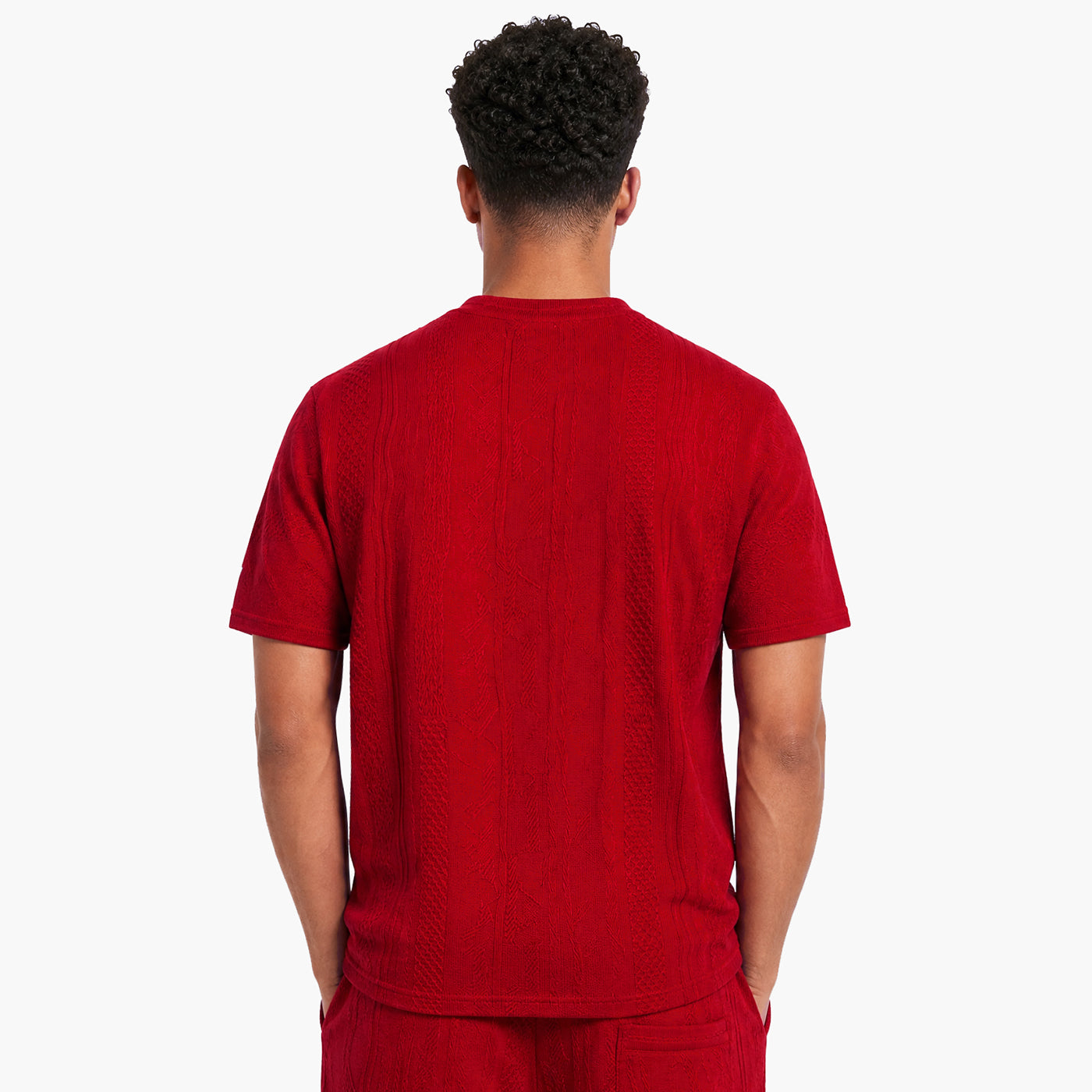 New - COOGI Light Weight Sweater Knit Red Alert Tee