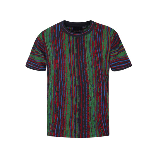 New - COOGI Light Weight Sweater Knit Tee - Green Base
