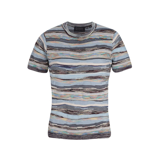 New - COOGI Women's All-Season Sweater Knit Top - Blue Multi