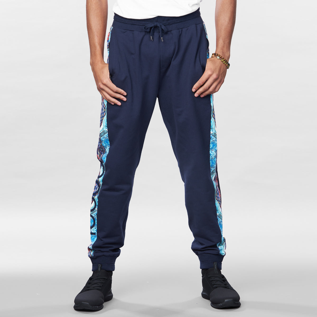 COOGI Blue-Red Fleece Jogger