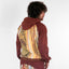 New - COOGI Sweater Pieced Fleece Hoody in Brown