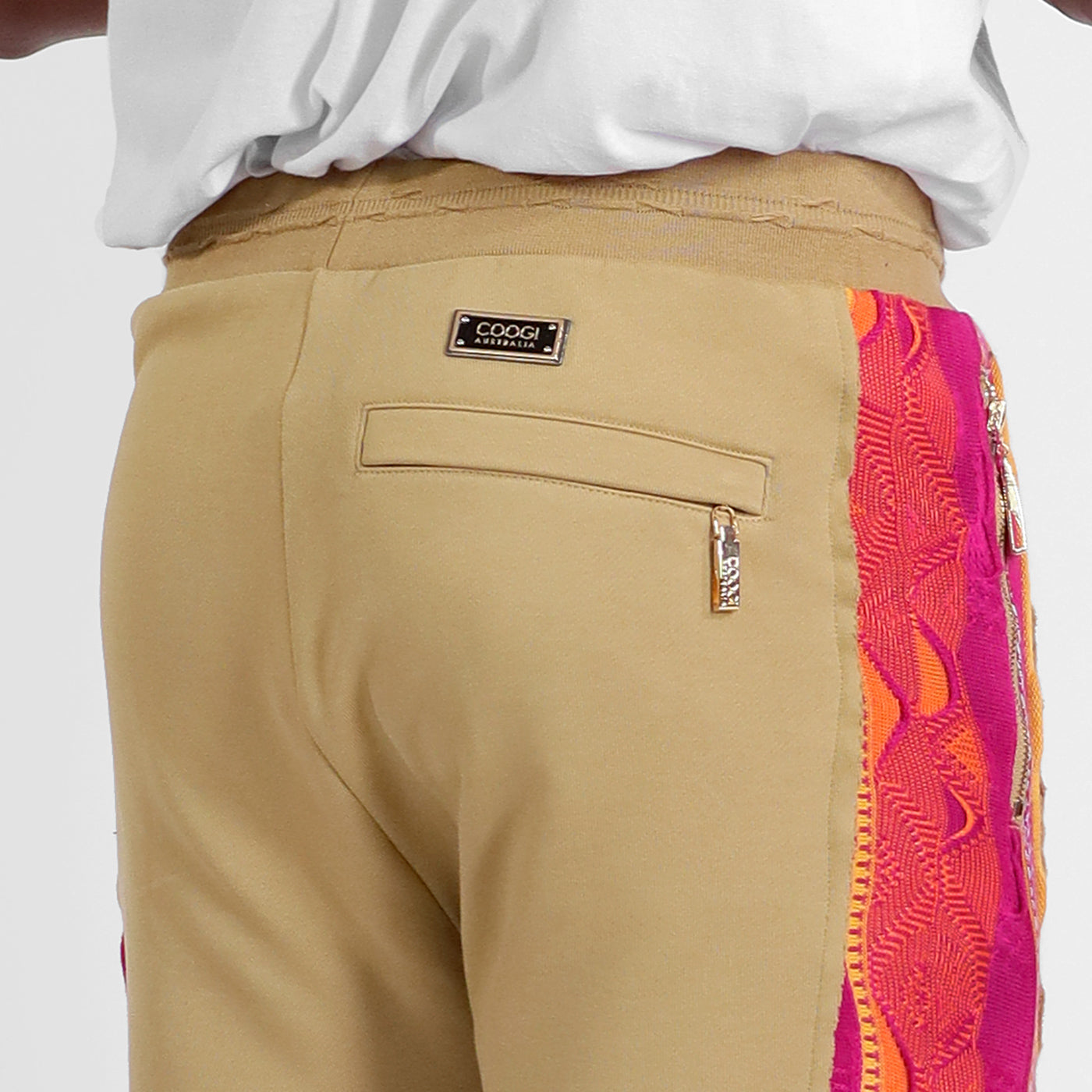 New -COOGI Sweater Pieced Jogger In Khaki