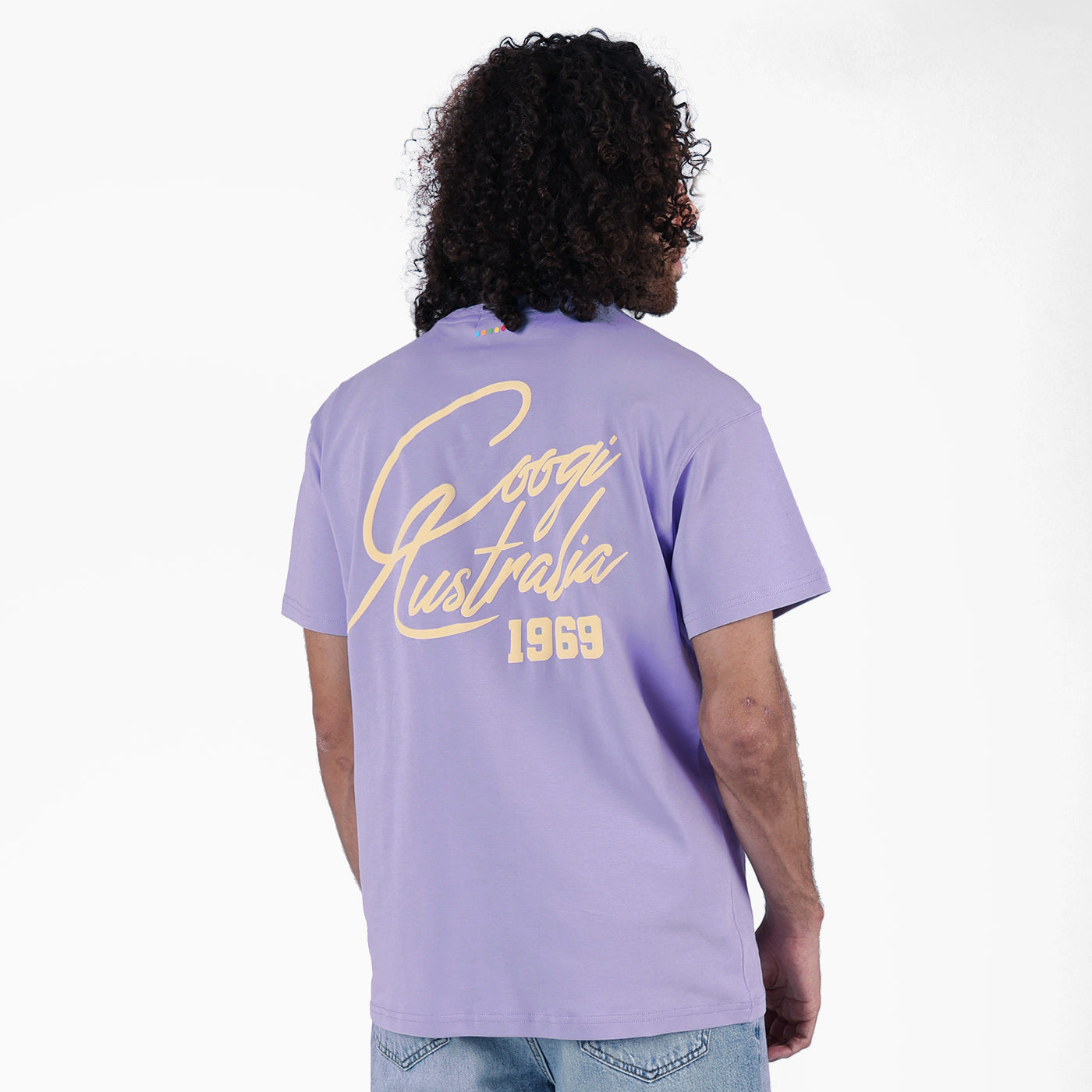 New - COOGI Script Tee - Light Blue