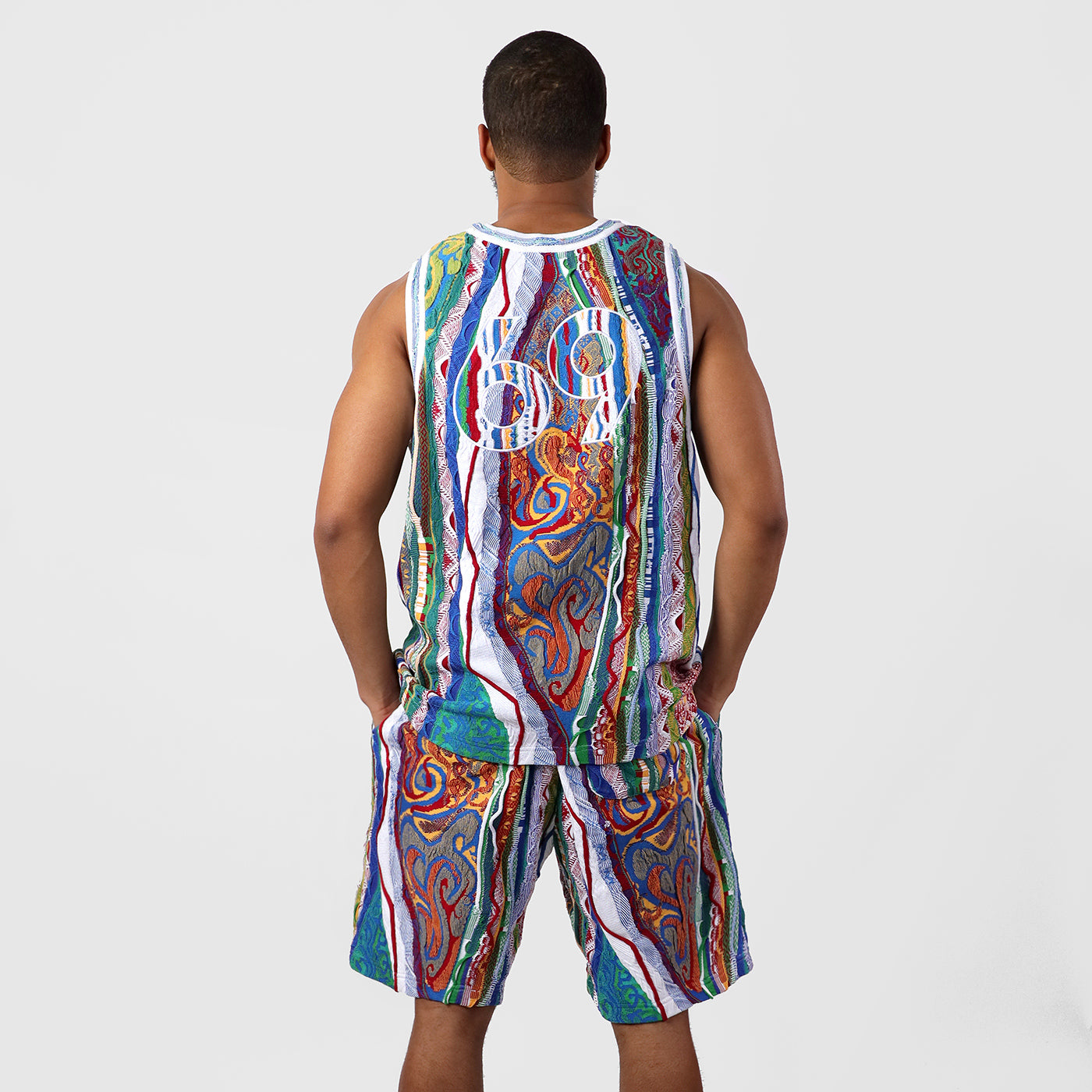 New - COOGI Classic Sweater Knit Basketball Shorts