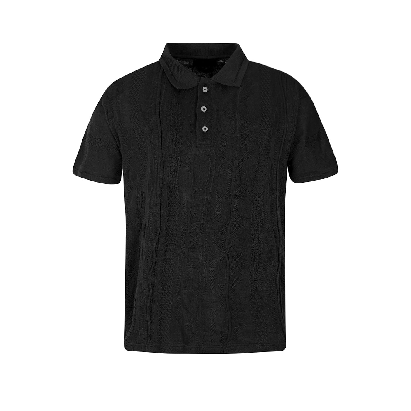 New - COOGILight Weight Sweater Knit BlackOut Polo