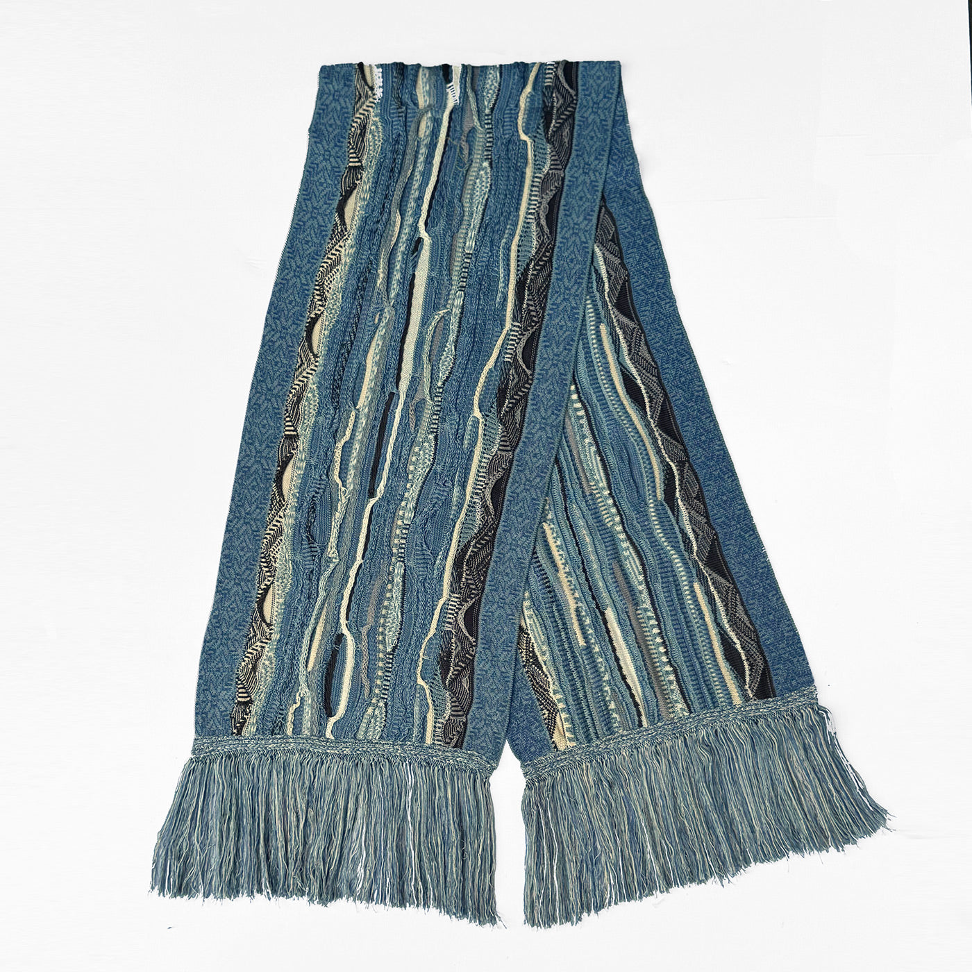 小物 COOGI New  Victory Scarf Pacific Blues Sweater Knit Scarf – COOGI