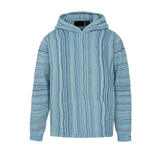 New - COOGI Light Weight Sweater Knit Hoody - Blue Base