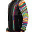COOGI Leather, Suede and Sweater Pieced Cardigan - Black