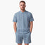 New - COOG Light Weight Sweater Knit Polo - Blue Base