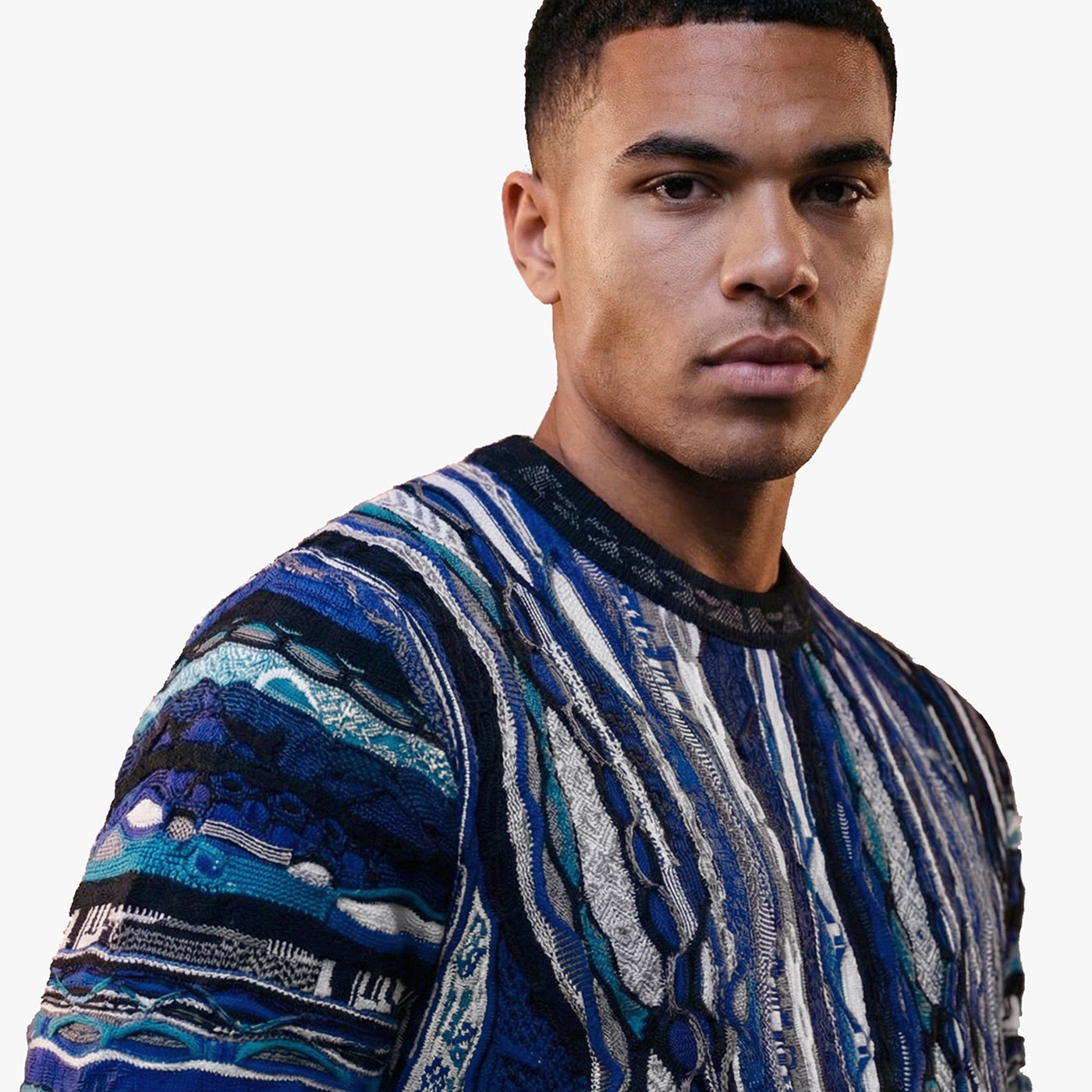 COOGI クージー　NOUVEAU 総柄シャツ　柄シャツ　オーストラリア製 New - COOGI Canberra Crewneck