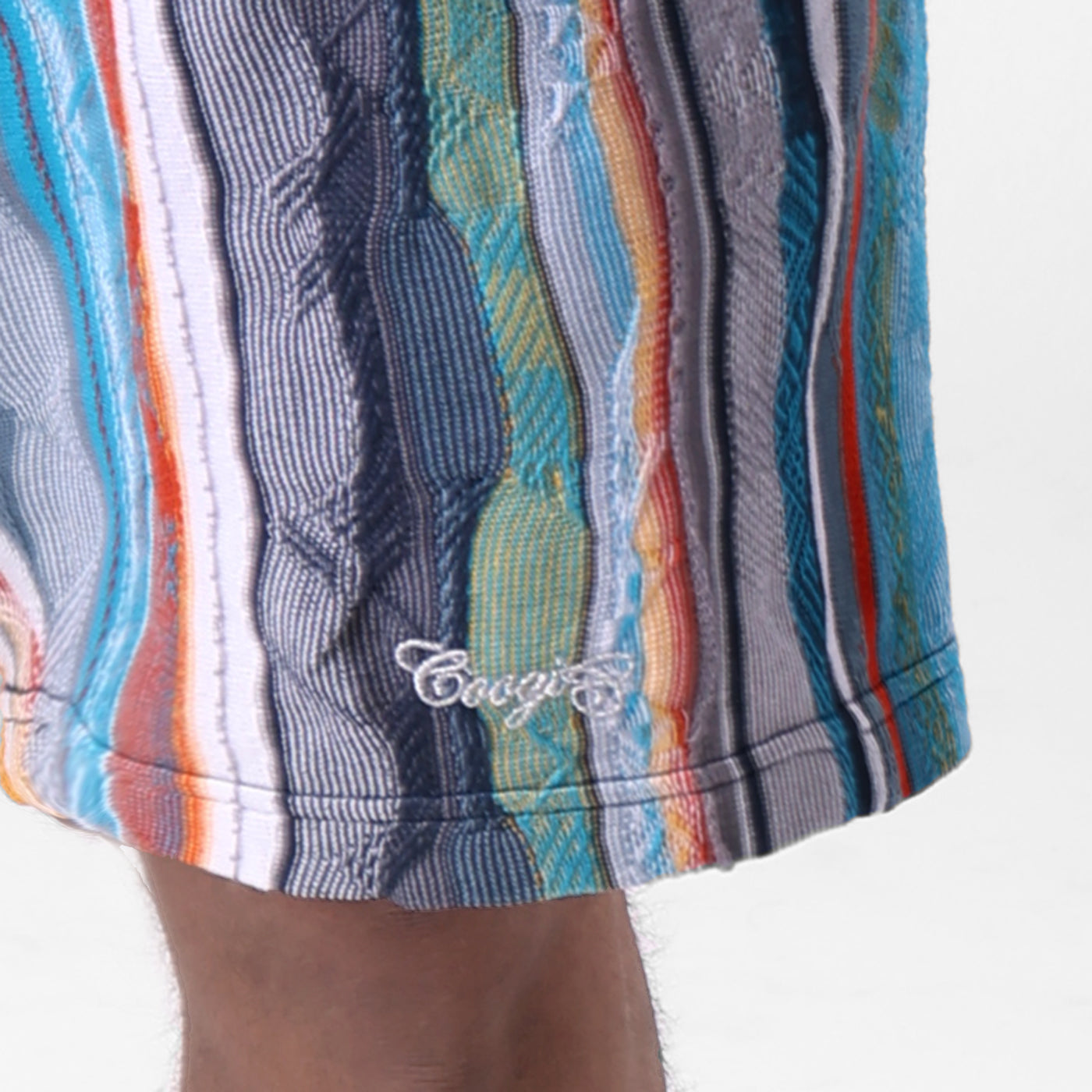 COOGI Light Weight Sweater Knit Shorts in Blue and Gray