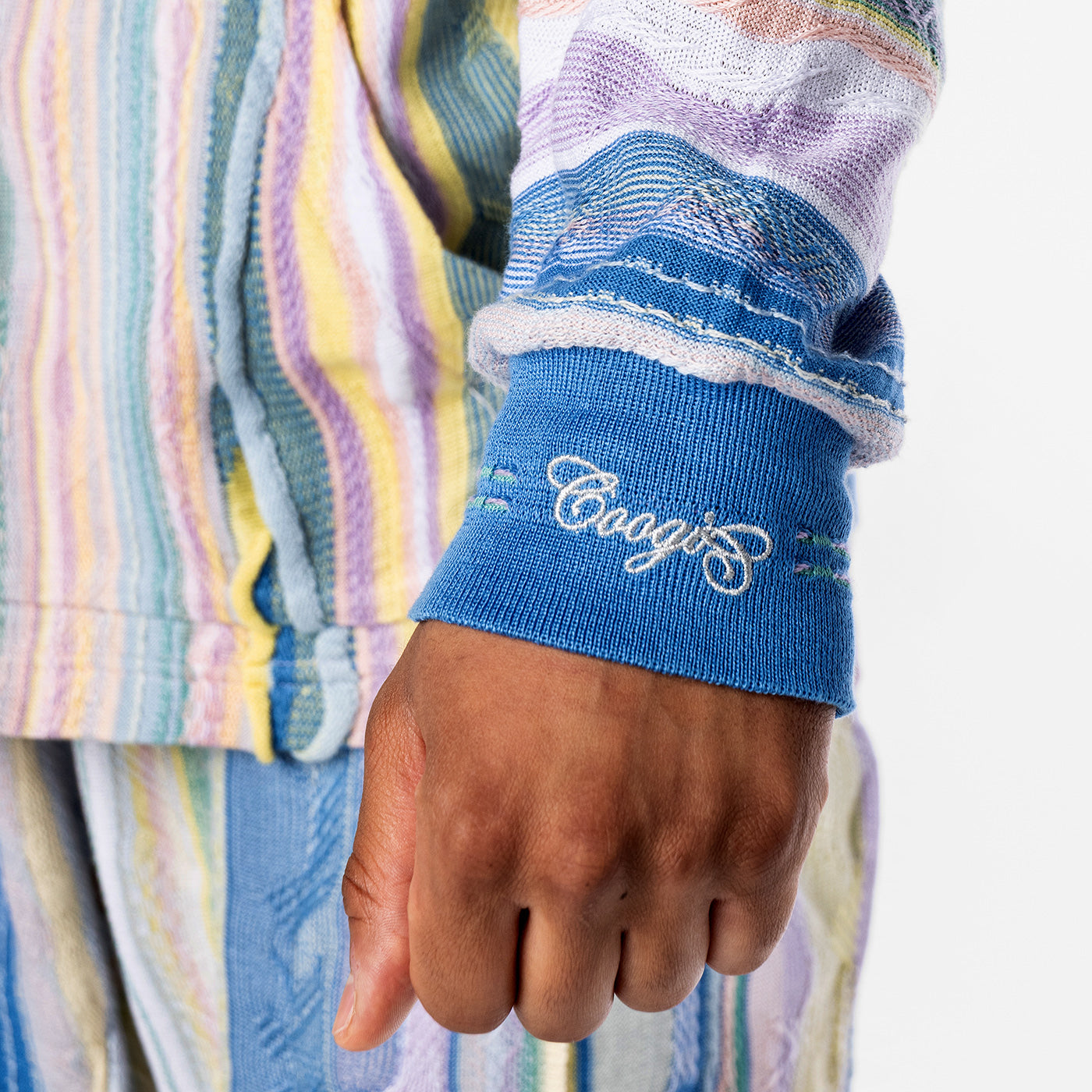 New - COOGI Light Weight Sweater Knit Hoody in Pink and Blue