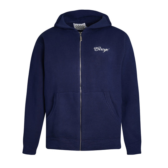 Introducing - COOGI Heavy Weight Fashion Knit Hoody - Blue