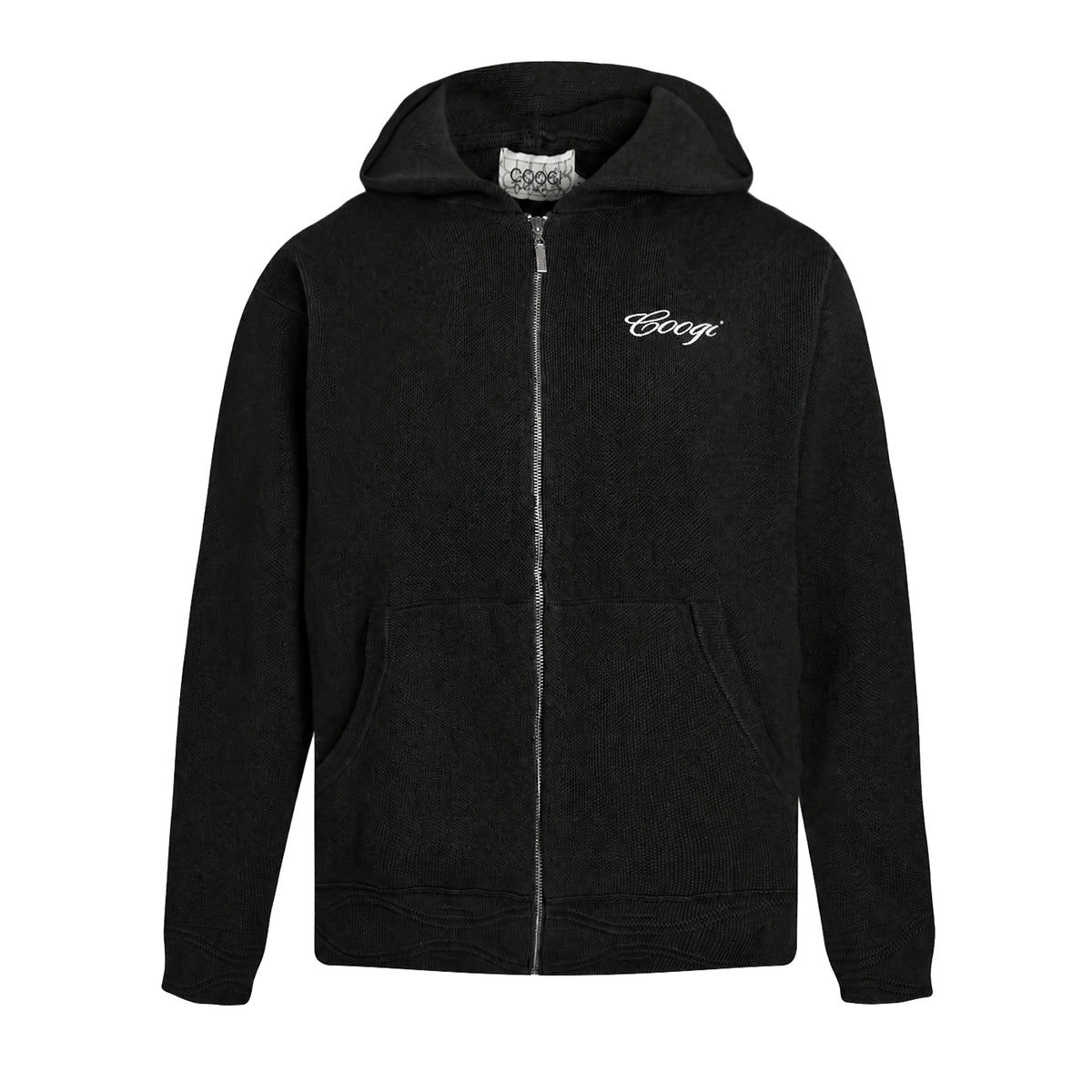 Introducing - COOGI Heavy Weight Fashion Knit Hoody - Black