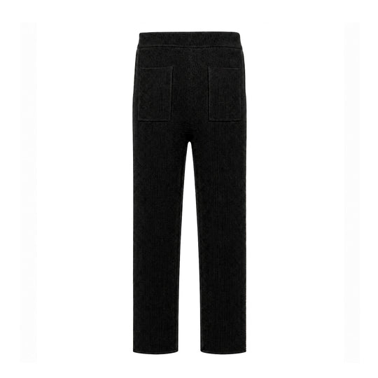 Introducing - COOGI Heavy Weight Fashion Knit Track Pants - Black