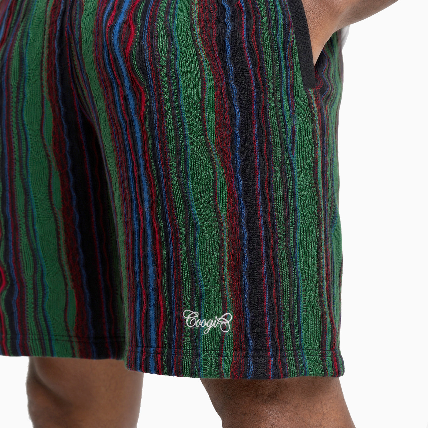 New -COOGI Light Weight Sweater Knit Shorts - Green Base