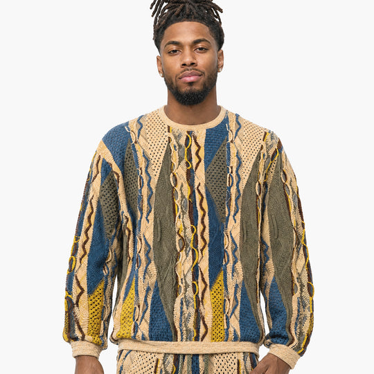 Introducing - COOGI Heavy Weight Fashion Knit Crewneck - Multi