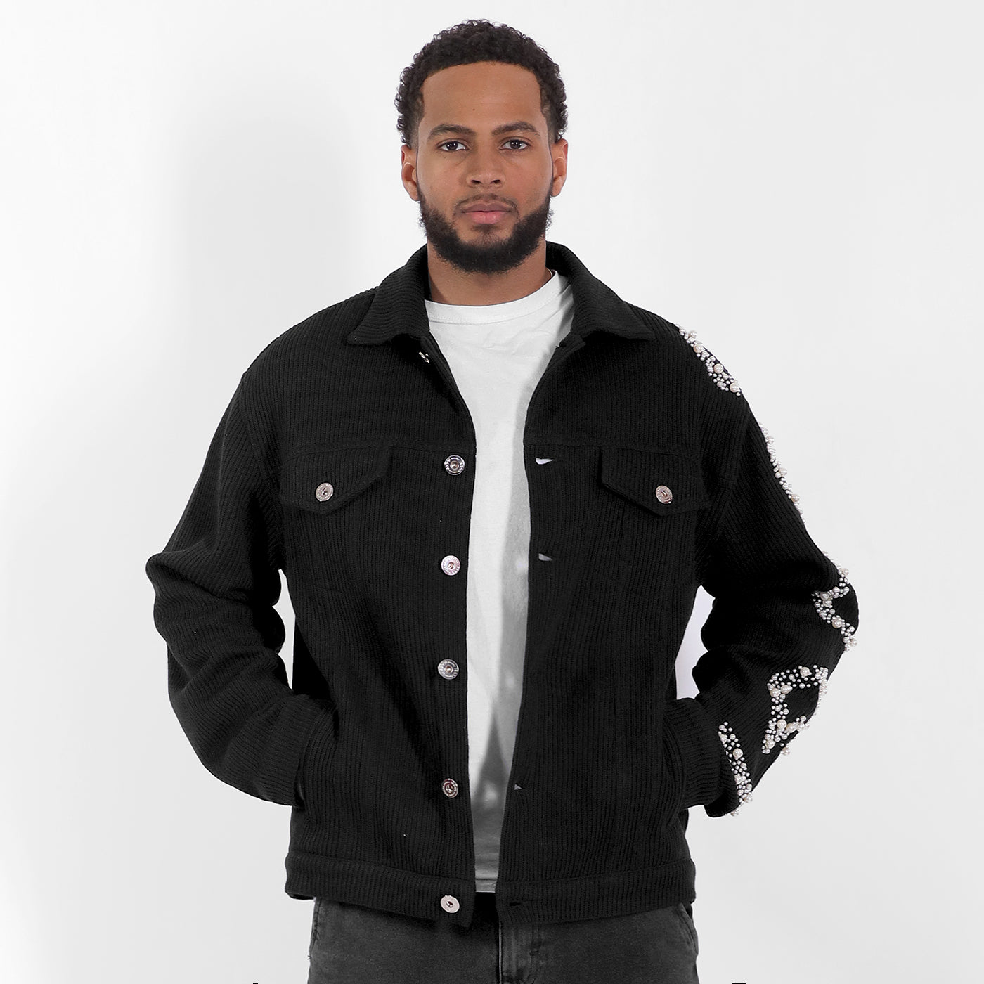 New - COOGI Knit Pearl Jacket