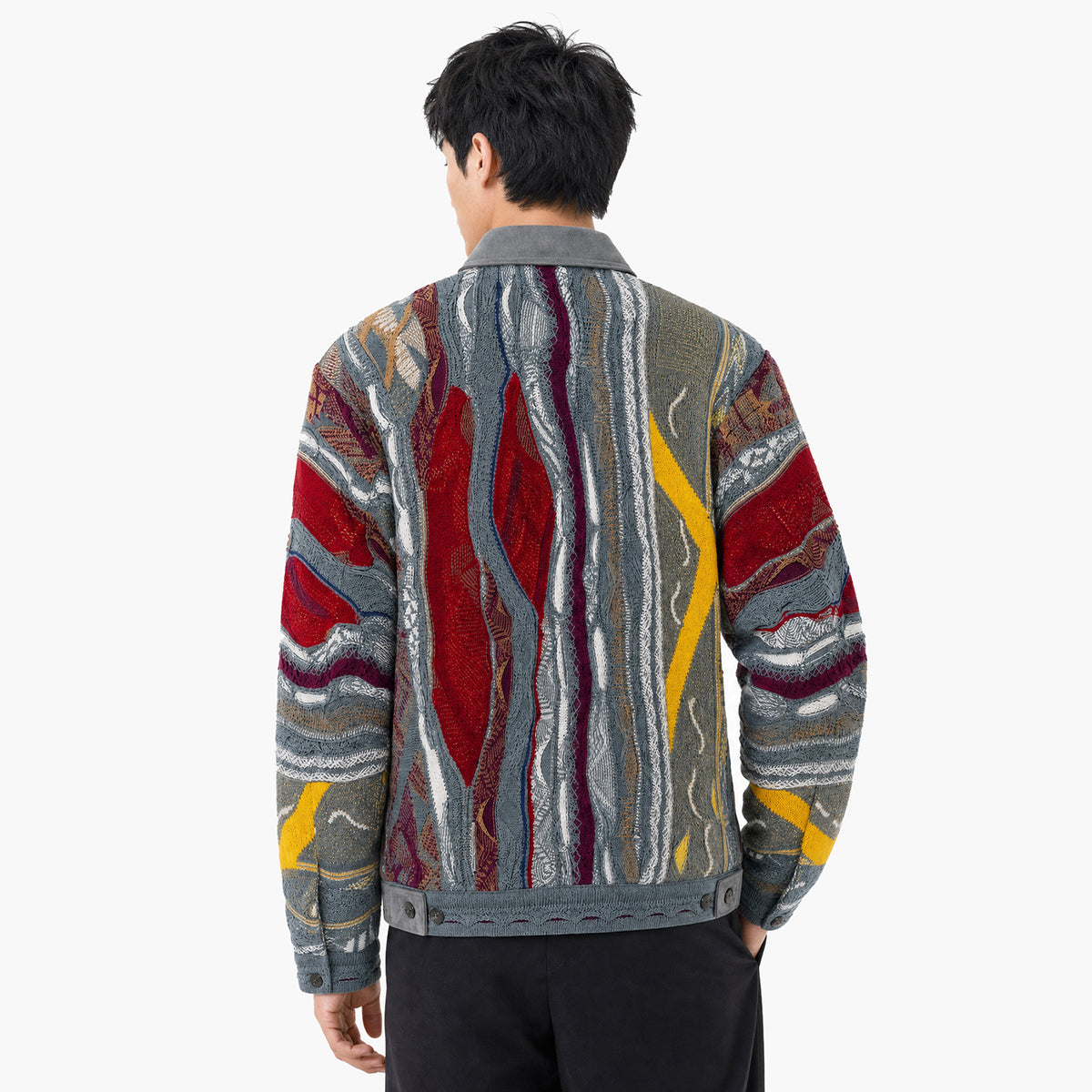 NEW - COOGI Knit Jacket - Grey Multi