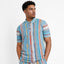 New - COOGI Light Weight Sweater Knit Polo in Gray and Blue