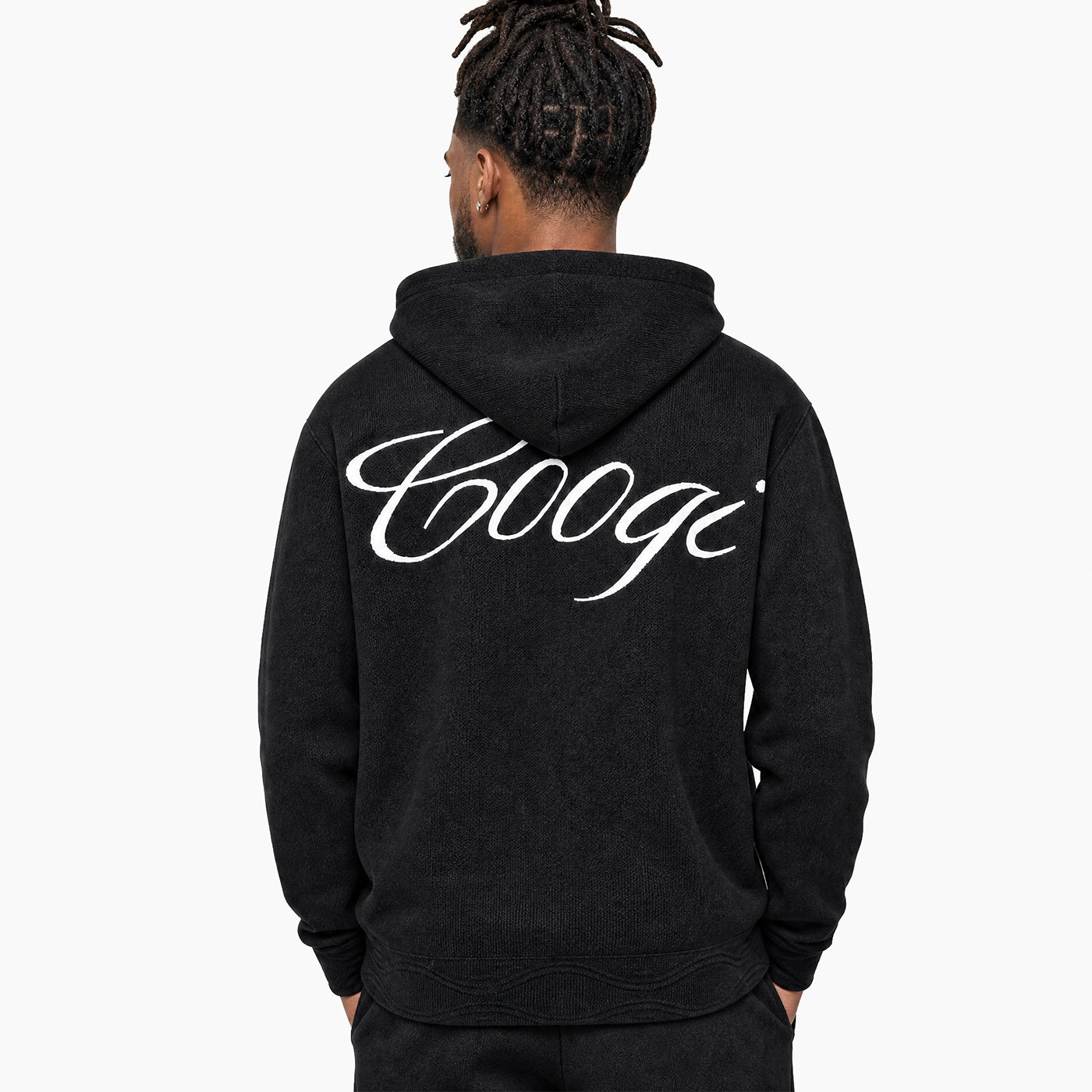 Introducing - COOGI Heavy Weight Fashion Knit Hoody - Black