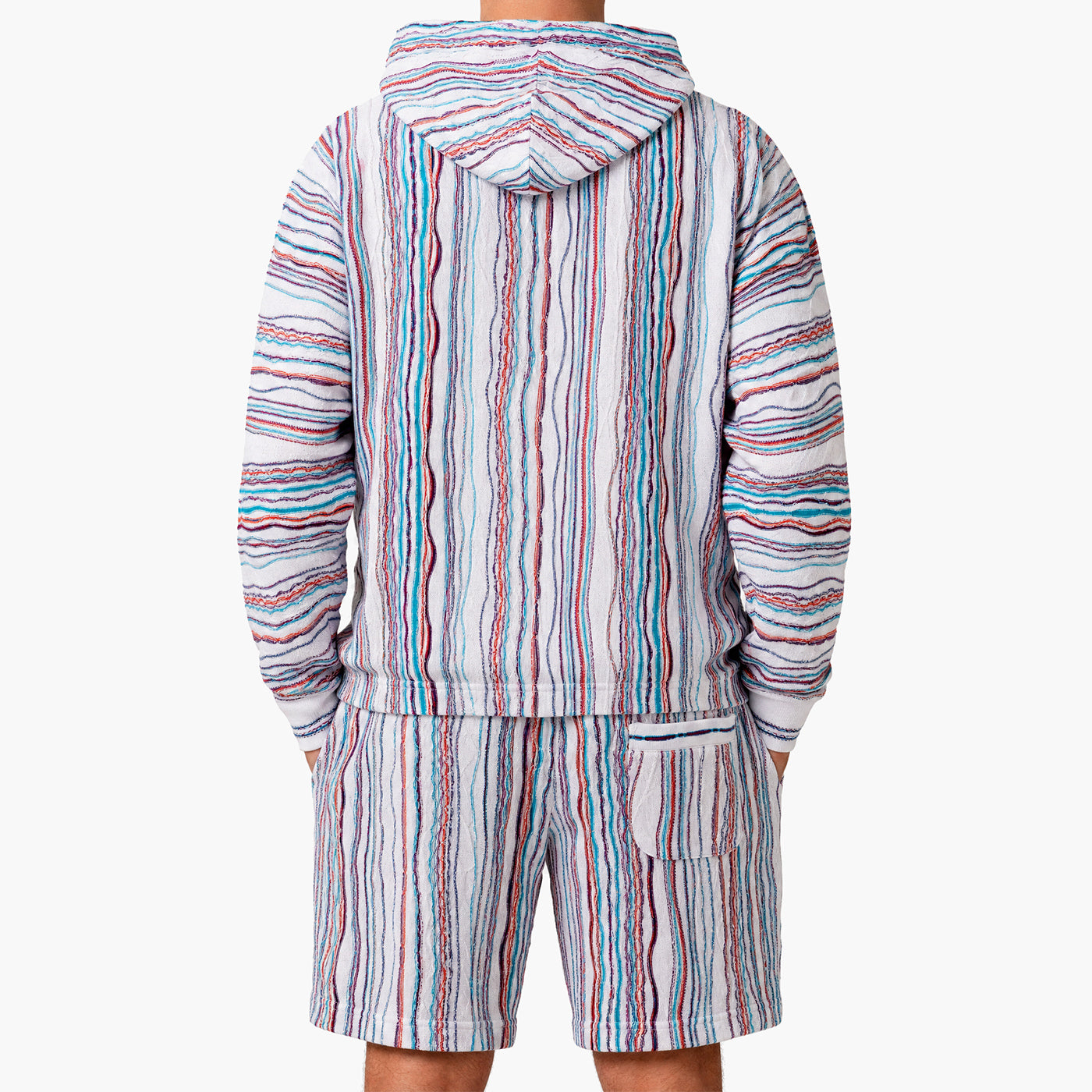 New - COOGI Light Weight Sweater Knit Hoody - White Base