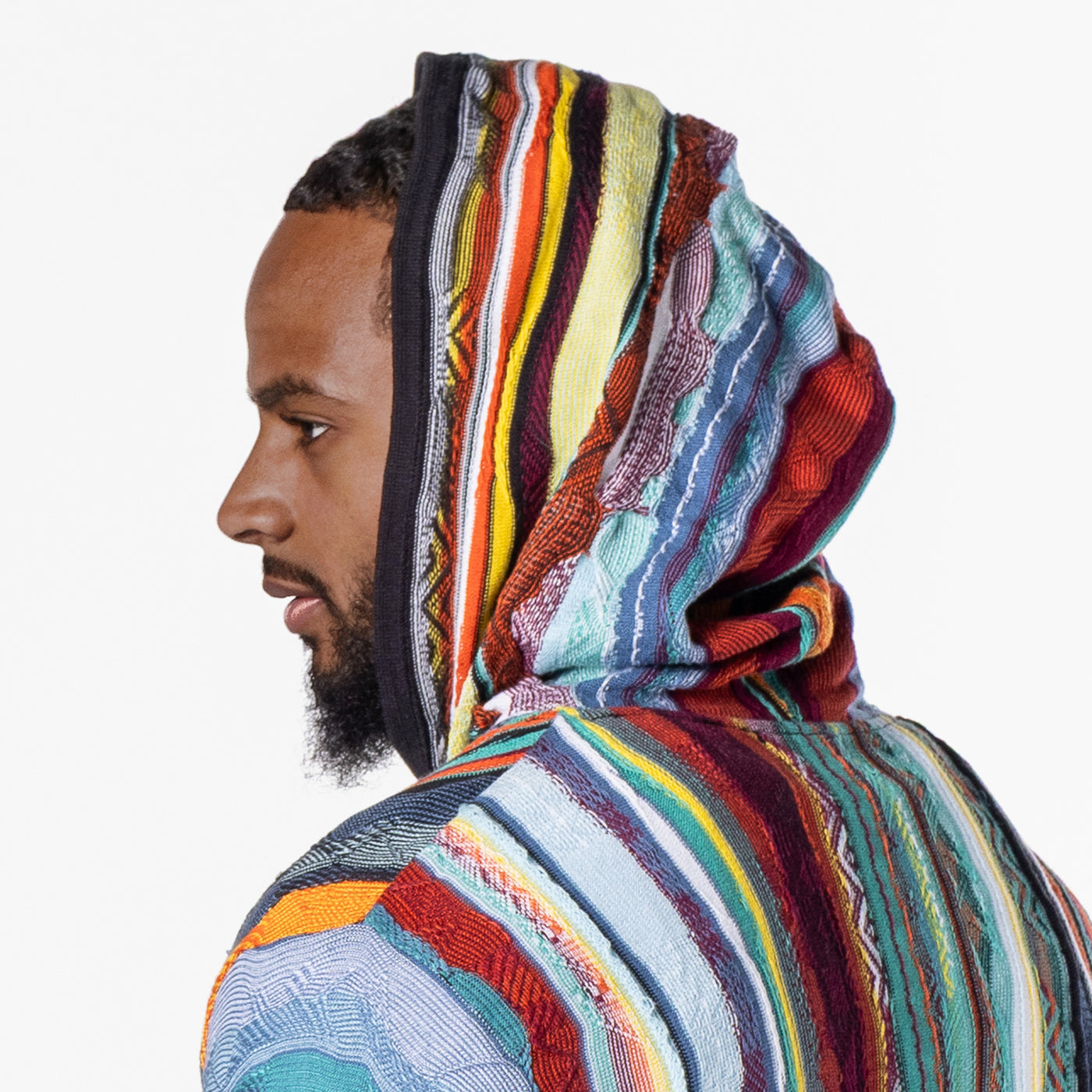 New - COOGI Light Weight Sweater Knit Hoody in Jade Black