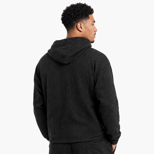 New - COOGI Light Weight Sweater Knit BlackOut Hoody