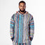 New - COOGI Light Weight Sweater Knit Hoody in Blue and Gray