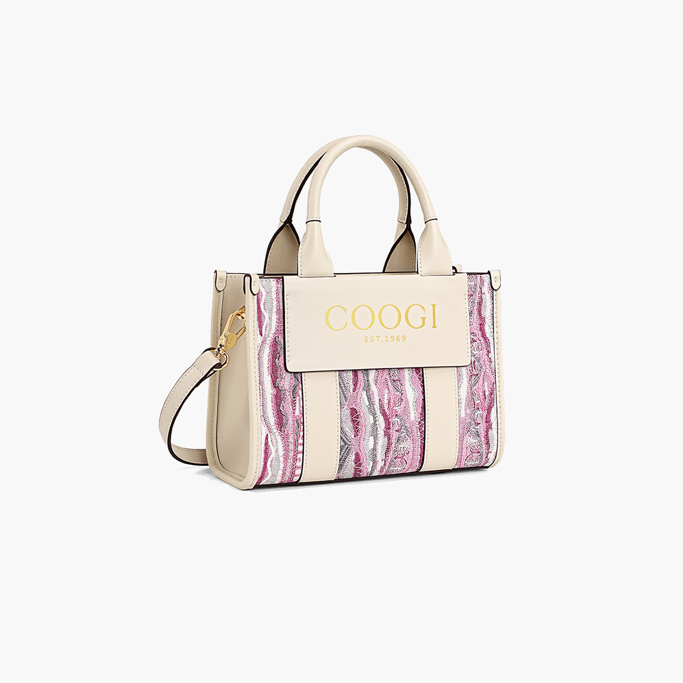 New - COOGI Hamptons Mini Tote Bag - Fuschia