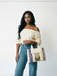 New - COOGI Hamptons Tote Bag - Cream