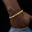 COOGI Twisted Rope Bracelet - Yellow Gold Plated
