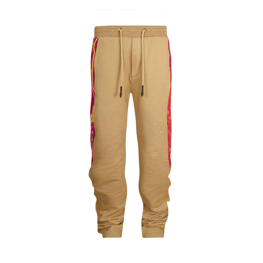 New -COOGI Sweater Pieced Jogger In Khaki