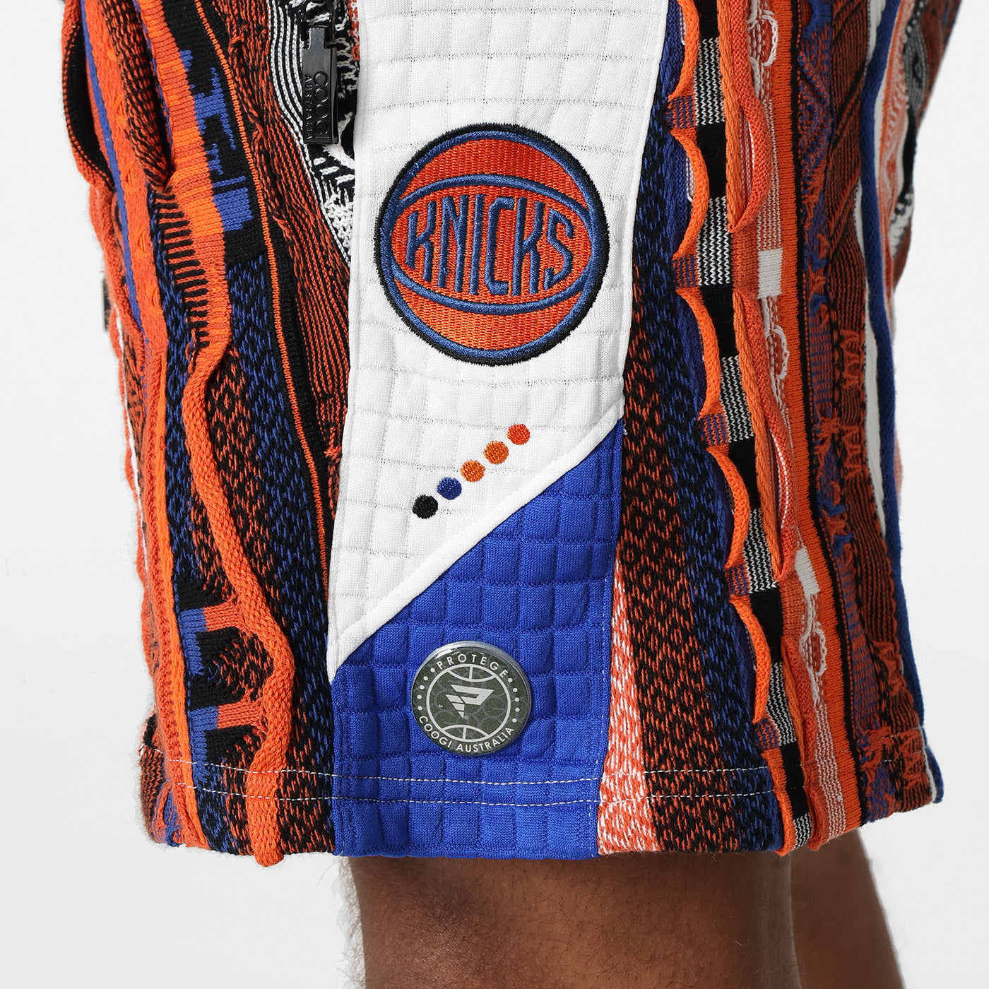 New COOGI X NBA X Protege Knicks Sweater Knit Basketball Shorts