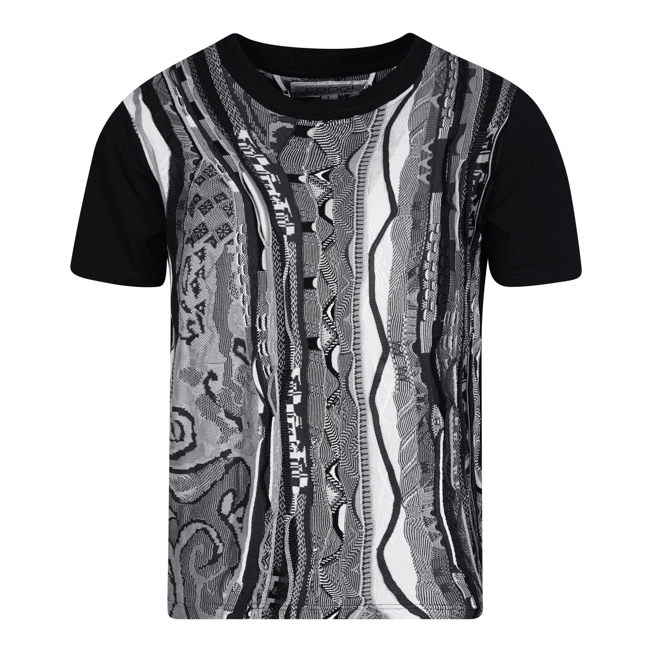 COOGI Sweater-Pieced Tee - Black on Grey