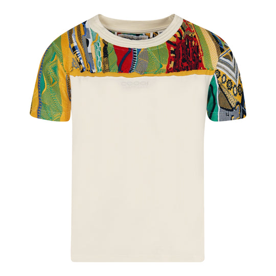 COOGI Sweater-Pieced Tee - Ivory