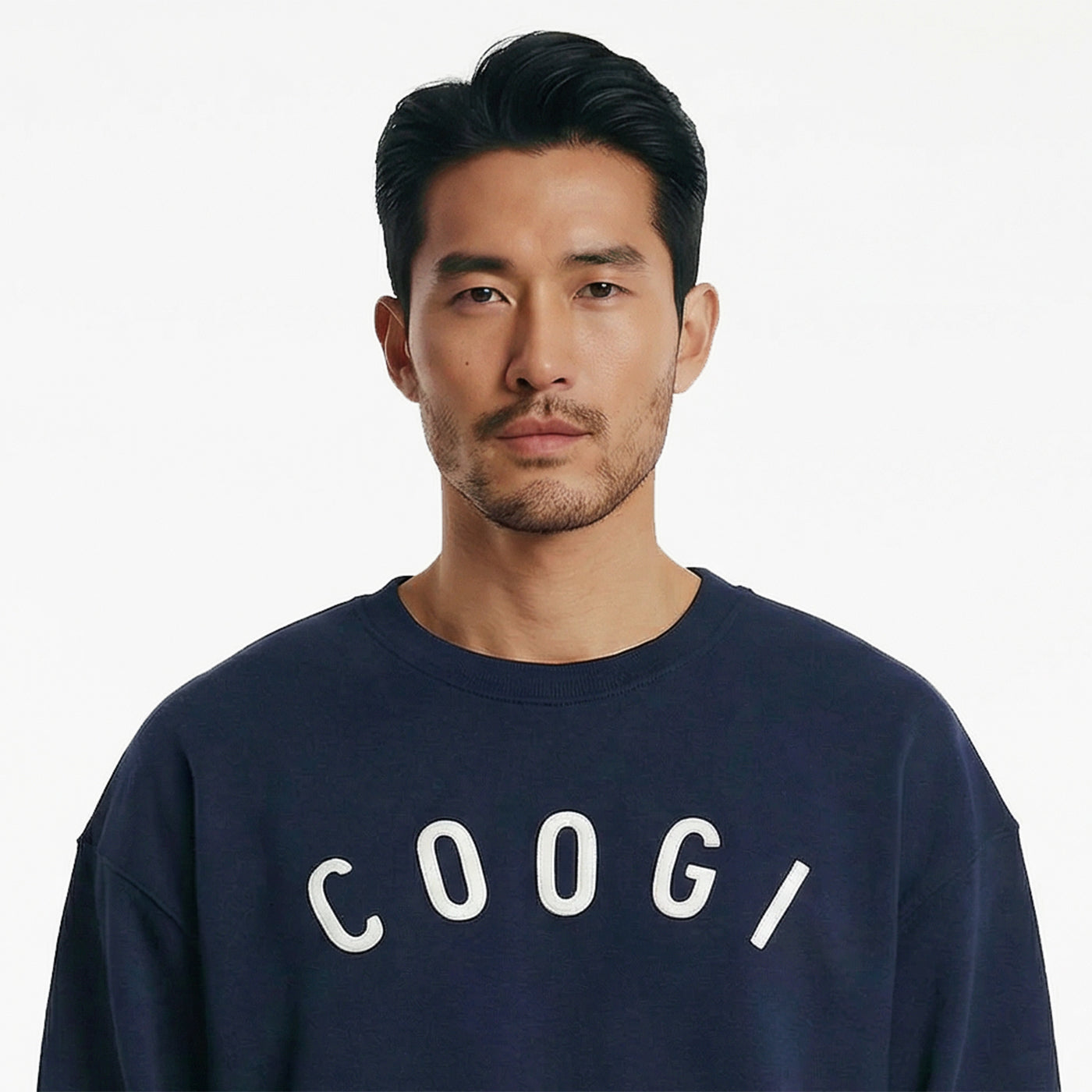 New - COOGI  - Statement Crew - Oversized - Navy: COOGI Crown Reserve HeavyLuxe Fleece