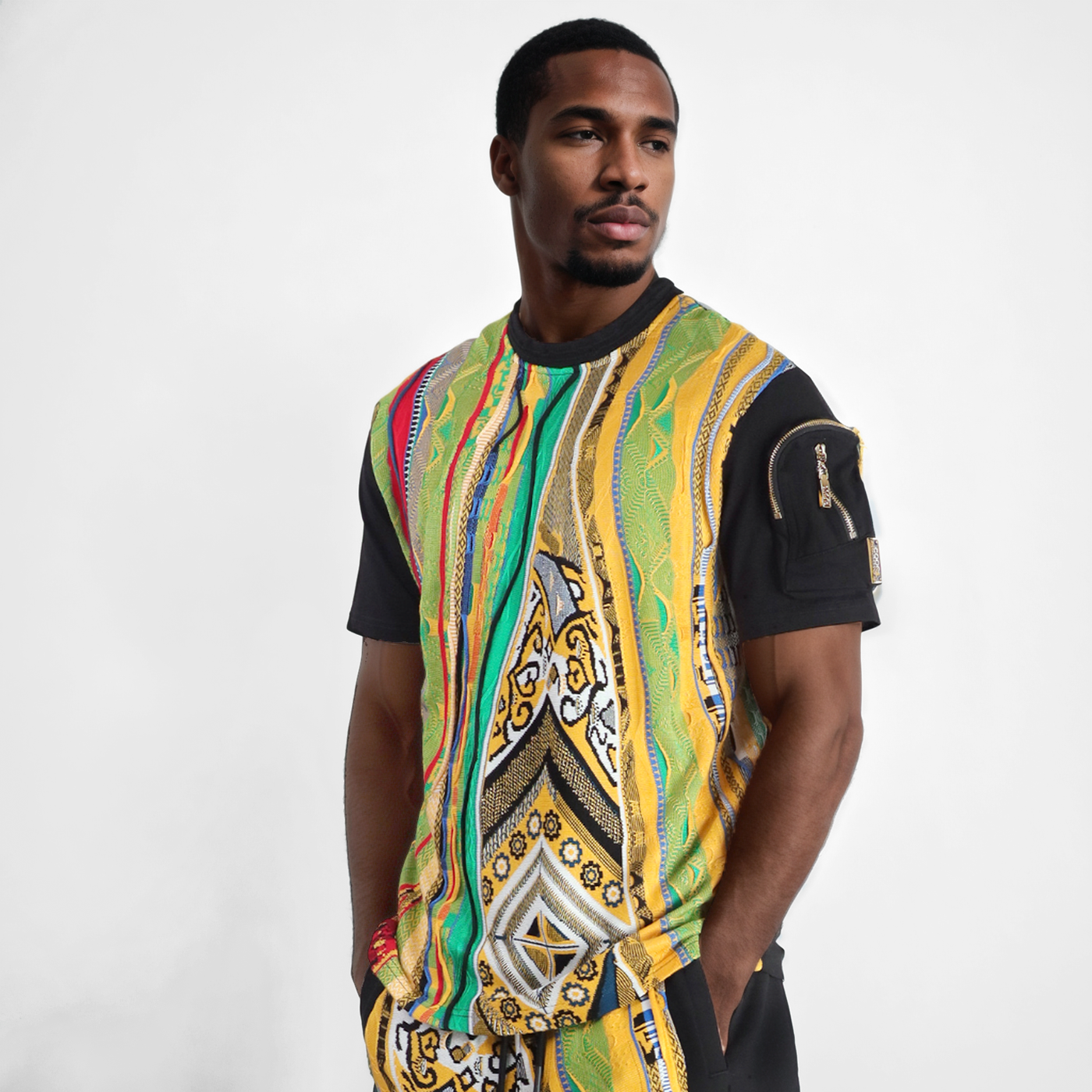 COOGI Sweater-Pieced Tee - OG Noir